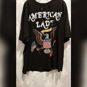 Oversized distressed t-shirt